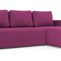 Диван угловой Алиса 3 Shaggy FUCHSIA - TEOS BLACK в Ижевске - izhevsk.mebel24.online | фото