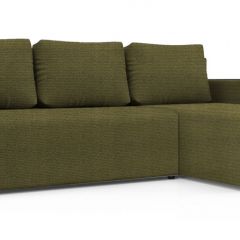 Диван угловой Алиса 3 Shaggy GREEN - TEOS BLACK в Ижевске - izhevsk.mebel24.online | фото