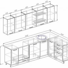 Кухонный гарнитур угловой Бланка 2600х1600 (Стол. 26мм) в Ижевске - izhevsk.mebel24.online | фото 2