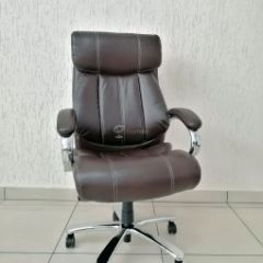 Кресло Barneo K-303 для руководителя (коричневая экокожа) в Ижевске - izhevsk.mebel24.online | фото 1