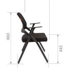 Кресло для посетителей CHAIRMAN NEXX (ткань стандарт черный/сетка DW-61) в Ижевске - izhevsk.mebel24.online | фото 7