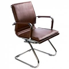 Кресло для посетителя Бюрократ CH-993-Low-V/Brown коричневый в Ижевске - izhevsk.mebel24.online | фото