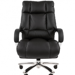 Кресло для руководителя CHAIRMAN 405 (Кожа) Черное в Ижевске - izhevsk.mebel24.online | фото