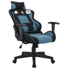 Кресло компьютерное BRABIX "GT Racer GM-100" (черное/голубое) 531818 в Ижевске - izhevsk.mebel24.online | фото 4