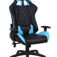 Кресло компьютерное BRABIX "GT Master GM-110" (черное/голубое) 531928 в Ижевске - izhevsk.mebel24.online | фото