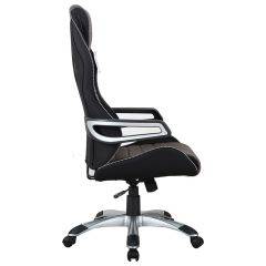 Кресло компьютерное BRABIX Techno GM-002 (ткань) черное/серое, вставки белые (531815) в Ижевске - izhevsk.mebel24.online | фото 4