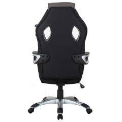 Кресло компьютерное BRABIX Techno GM-002 (ткань) черное/серое, вставки белые (531815) в Ижевске - izhevsk.mebel24.online | фото 6