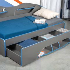 Кровать 11.03 Индиго + орт. основание (900*2000) в Ижевске - izhevsk.mebel24.online | фото 2