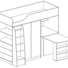 КАПРИЗ-8 Кровать 800 двухъярусная без рисунка в Ижевске - izhevsk.mebel24.online | фото 1