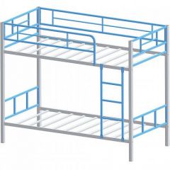 Кровать двухъярусная "Севилья-2.01 комбо" Серый/Голубой в Ижевске - izhevsk.mebel24.online | фото 2