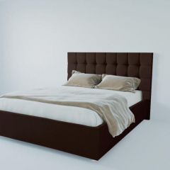 Кровать Венеция без основания 800 (экокожа коричневая) в Ижевске - izhevsk.mebel24.online | фото 1