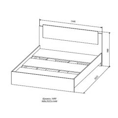 СОФИ СКР1600.1 Кровать 1600 в Ижевске - izhevsk.mebel24.online | фото 2