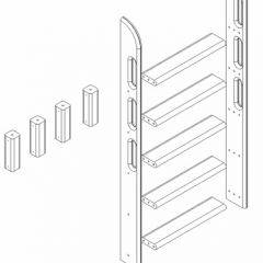 Кровать Сонечка 2-х ярусная (модульная) в Ижевске - izhevsk.mebel24.online | фото 12