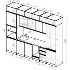 Кухонный гарнитур Адажио люкс 3000 мм в Ижевске - izhevsk.mebel24.online | фото 2