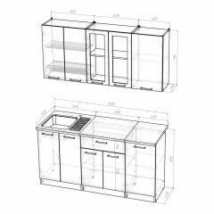 Кухонный гарнитур Инна стандарт 1600 в Ижевске - izhevsk.mebel24.online | фото 3