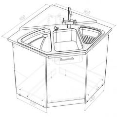 Кухонный гарнитур Лариса оптима 2 1500х1300 мм в Ижевске - izhevsk.mebel24.online | фото 15