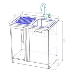 Кухонный гарнитур Лоретта гранд прайм 2600х1400 мм в Ижевске - izhevsk.mebel24.online | фото 20