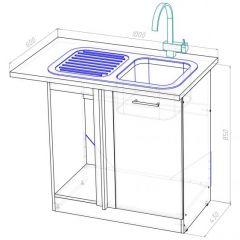 Кухонный гарнитур Симфония мега прайм 1500х2700 мм в Ижевске - izhevsk.mebel24.online | фото 22