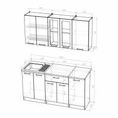 Кухонный гарнитур Светлана стандарт 1600 в Ижевске - izhevsk.mebel24.online | фото 3