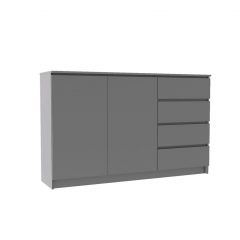 МОРИ МК 1600.1 Комод (графит) в Ижевске - izhevsk.mebel24.online | фото 2