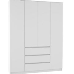 МОРИ МШ 1600.1 Шкаф (белый) в Ижевске - izhevsk.mebel24.online | фото 2