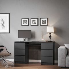 МОРИ МС-2 Стол 6 ящиков (графит) в Ижевске - izhevsk.mebel24.online | фото
