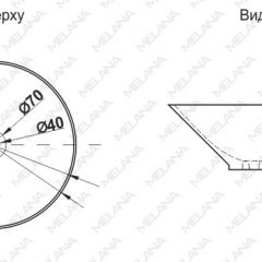 Накладная раковина melana mln-7020-b1+b18 (t4006hb1+b18 ) (сине-черная) в Ижевске - izhevsk.mebel24.online | фото 2