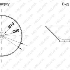 Накладная раковина melana mln-t4006-b8+b3 (салатово-красная) в Ижевске - izhevsk.mebel24.online | фото 2