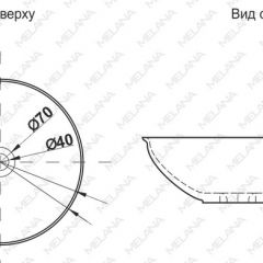 Накладная раковина melana mln-t4029-b15 в Ижевске - izhevsk.mebel24.online | фото 2