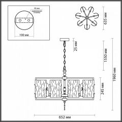 Подвесная люстра Odeon Light Elegante 4878/7 в Ижевске - izhevsk.mebel24.online | фото 4