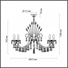 Подвесная люстра Odeon Light Versia 4977/10 в Ижевске - izhevsk.mebel24.online | фото 5