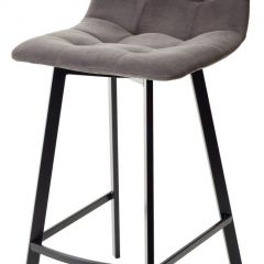 Полубарный стул CHILLI-QB SQUARE графит #14, велюр / черный каркас (H=66cm) М-City в Ижевске - izhevsk.mebel24.online | фото