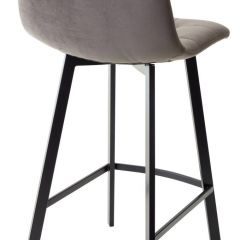 Полубарный стул CHILLI-QB SQUARE графит #14, велюр / черный каркас (H=66cm) М-City в Ижевске - izhevsk.mebel24.online | фото 2