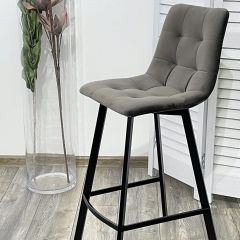 Полубарный стул CHILLI-QB SQUARE графит #14, велюр / черный каркас (H=66cm) М-City в Ижевске - izhevsk.mebel24.online | фото 4