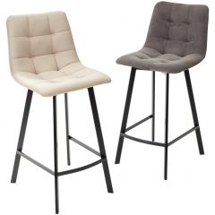 Полубарный стул CHILLI-QB SQUARE графит #14, велюр / черный каркас (H=66cm) М-City в Ижевске - izhevsk.mebel24.online | фото 5