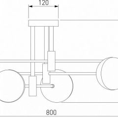 Потолочная люстра Eurosvet Nuvola 70129/6 латунь в Ижевске - izhevsk.mebel24.online | фото 4