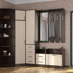 Прихожая ДИАНА-4 сек №29 (Венге/Дуб молочный) в Ижевске - izhevsk.mebel24.online | фото 3
