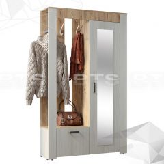 Прихожая Франк (Крафт/Ясень белый) в Ижевске - izhevsk.mebel24.online | фото 3