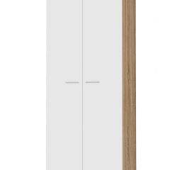 ИТАЛИЯ ШК-800 Шкаф 2 дв. (Дуб сонома/Белый глянец) в Ижевске - izhevsk.mebel24.online | фото