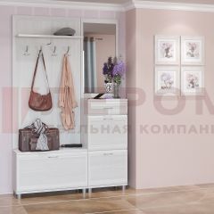 Прихожая Мелисса композиция 8 (Снежный Ясень) в Ижевске - izhevsk.mebel24.online | фото