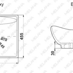 Раковина MELANA MLN-7211 в Ижевске - izhevsk.mebel24.online | фото 2
