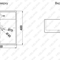 Раковина MELANA MLN-A064 в Ижевске - izhevsk.mebel24.online | фото 2