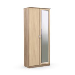 Шкаф 2-х створчатый Дуэт Люкс с зеркалом в Ижевске - izhevsk.mebel24.online | фото 3