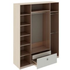 Шкаф 4 двери Глэдис М24 (ЯШС/Белый) в Ижевске - izhevsk.mebel24.online | фото 2