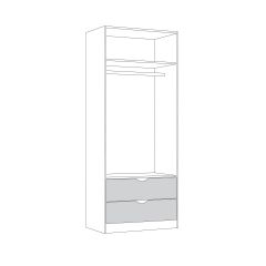 Шкаф для одежды 13.327 Уна в Ижевске - izhevsk.mebel24.online | фото 3