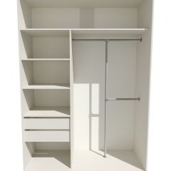 Шкаф-купе 1600 серии SOFT D8+D2+B2+PL4 (2 ящика+F обр.штанга) профиль «Графит» в Ижевске - izhevsk.mebel24.online | фото 3