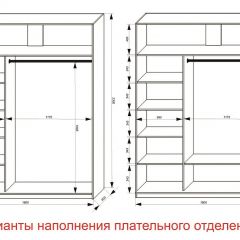 Шкаф-купе 1800 серии SOFT D1+D3+B2+PL1 (2 ящика+1штанга) профиль «Графит» в Ижевске - izhevsk.mebel24.online | фото 6