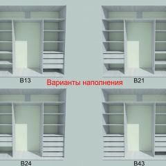 Шкаф-купе 1950 серии SILVER S3+S1+S4 B22+PL3 (по 2 ящика лев/прав+2 штанги) профиль «Серебро» в Ижевске - izhevsk.mebel24.online | фото 5