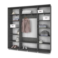 МАРТИН Шкаф-купе Камень темный (2200*450) М421 в Ижевске - izhevsk.mebel24.online | фото 2