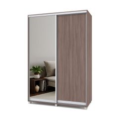 РОЛАНД Шкаф-купе с зеркалом Шимо темный (450*1500) Р452 в Ижевске - izhevsk.mebel24.online | фото 2